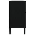 thumbnail image 5 of vidaXL Sideboard SENJA Rattan Look Black 112x40x80 cm Solid Wood Pine, 5 of 5