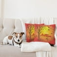 thumbnail image 4 of Ambesonne Autumn Throw Pillow Cover 2 Pack, Warm Seasonal Nature, 16", Multicolor, 4 of 5