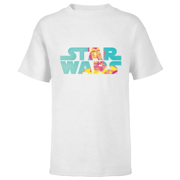 Star Wars Logo Fashion Style Summer C-3PO - Short Sleeve T-Shirt for Kids - Customized-White