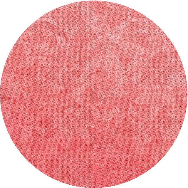 Ahgly Company Machine Washable Indoor Round Transitional Fire Engine Red Area Rugs, 3' Round