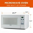 thumbnail image 4 of Commercial Chef CHM14110W6C 1.4 cu. ft. 1100W Countertop Microwave - White, 4 of 8