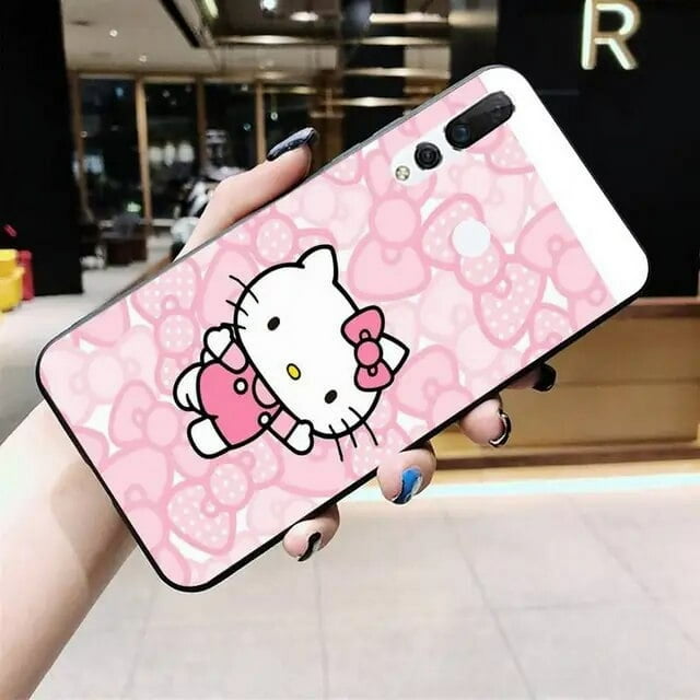 Cute Cartoon Pink cat Hello Kitty Phone Case for Huawei Y6P Y8S Y8P Y5II Y5 Y6 2019 P Smart Prime Pro LXY