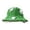 Green, variant on Mushroom Crochet Bucket Hat with White Dots, Adult Knit Winter Beanie, Cute Cold Weather Headwear