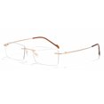 thumbnail image 1 of Cyxus Blue Light Glasses Frameless Rectangle para hombres y mujeres Anti Eye Strain Block Ultraviolet Clear Lenses Cyxus Style, 1 of 9