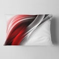 thumbnail image 2 of Designart 3D Pink Silver Vertical Lines - Abstract Throw Pillow - 12x20, 2 of 5