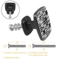 thumbnail image 3 of 4 Pcs Cabinet Handle Drawer Pulls Retro Tape Knobs with Screws Square Furniture Office Cabinet Knob Decoration, 3 of 7