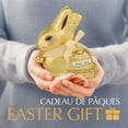 thumbnail image 3 of Lindt GOLD BUNNY White Chocolate Easter Bunny, 100 grams, 3 of 8