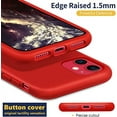 thumbnail image 3 of Designed for iPhone 11 Silicone Case, Protection Shockproof Dropproof Dustproof Anti-Scratch Phone Case Cover for iPhone 11, Red, 3 of 5