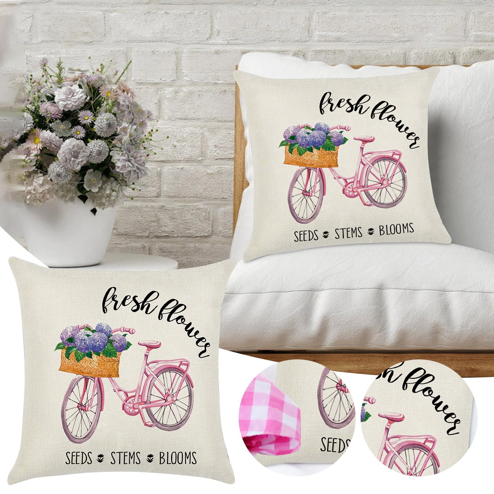 Oversized Pillows for Couch 30x30 Pillow Covers18x18 Decorations Indoor Throw Pillows For Home Couch Sofa Bed Pillow Cases For Sofa Cafe Hotel Silk Travel Pillowcase Walmart