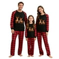 thumbnail image 4 of Aloohaidyvio Ekouaer Family Christmas Pajamas Matching Sets Long Sleeve Couple Pjs Holiday Sleepwear Soft Loungewear, 4 of 6