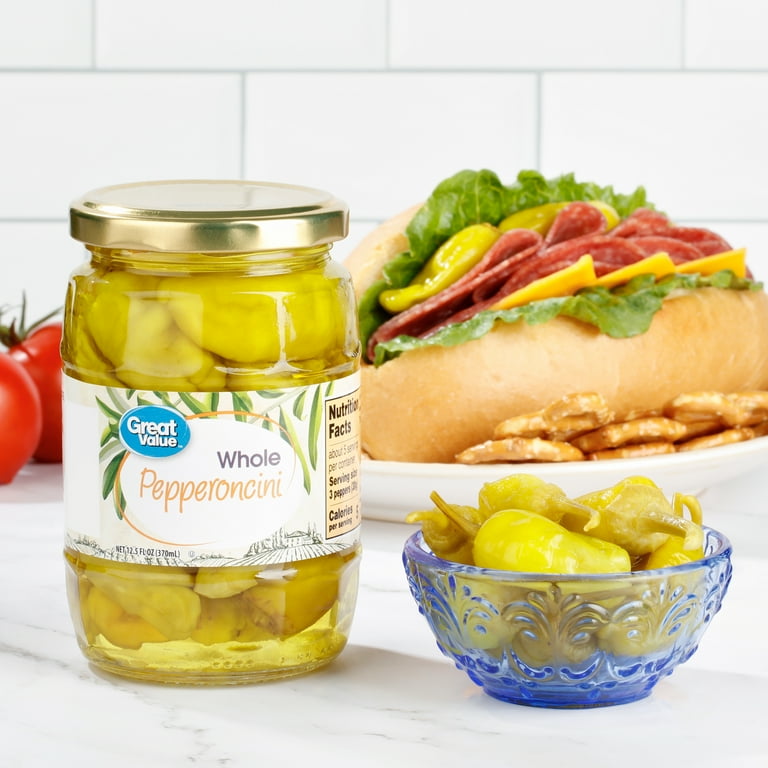 Great Value Whole Pepperoncini, 12 fl oz - Walmart.com