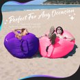 thumbnail image 4 of Nevlers Purple & Pink Inflatable Lounger (2 pack) with Travel Bag and Pockets, 4 of 9