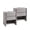 Light Grey, variant on wow97e Modern Nightstand set of 2 for Bedroom, 25" Tall Wood End Table with Charging Station& Open Shelf , Bedside Table w/Rounded Corner Design for Bedroom, Living Room