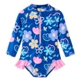 thumbnail image 5 of LRen Girl Swimsuit Size 6 Ruffle Bikini Swimwear for Kids Girls Cute Funny Summer Rash Guard Sling Bikini Girl Beach Swimwear Swimming Bikini Set, 5 of 6