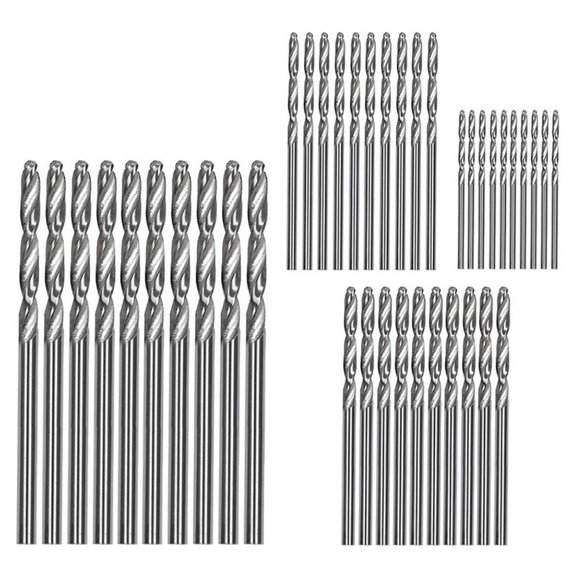 40Pcs Titanium Coated High Speed Steel Drill Bit Set Tool HSS Twist Drill Bit Set 0.6mm/ 1.0mm/ 1.5mm/ 2.0mm