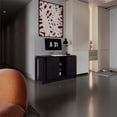thumbnail image 1 of Alfie Rotable Desk 72 Wide Engineered Wood Black, 1 of 8