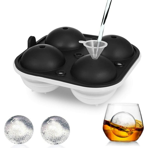 Ice Ball Maker, Reusable Ice Ball Mold, Easy Release Round Silicone Ice