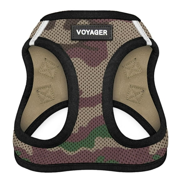 Voyager Step-In Air Dog Harness - All Weather Mesh Step in Vest Harness for Small and Medium Dogs by Best Pet Supplies - Harness (Army/Black Trim), XX-Small