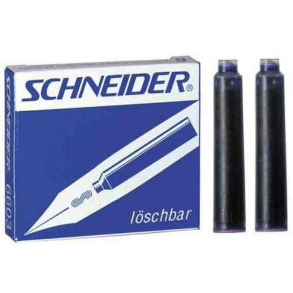 Black Ink Standard International Cartridges 2 packs of 6 cartridges by Schneider