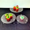 thumbnail image 5 of Soporte de exhibición de acrílico para pastel postre 3 niveles claro acrílico Afortunado Sencillez, 5 of 5