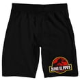 thumbnail image 5 of Jurassic Park June 11, 1995 Men's Black Sleep Pajama Shorts-Medium, 5 of 7