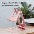 thumbnail image 2 of Soporte plegable Z24 para móviles y tabletas, diseño ergonómico con ajuste de 270°, material de aleación de aluminio resistente, compatible con múltiples dispositivos, color gris metálico, portátil y, 2 of 6
