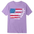 thumbnail image 4 of Ruiwill Toddler Boys T-Shirts 4Th Of July Size 3-4 Years Summer Breathable 1776-2026 250Th Anniversary Usa Flag Print Short Sleeve Crew Neck Tees Independence Day Boys Tshirts Purple, 4 of 4