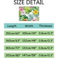 thumbnail image 2 of SKYSONIC Area Rug Summer Tropical Palm Leaves and Flowers Nursery Rug Floor Mat Kids Playing Mat for Living Room Bedroom, 80x58 in, 2 of 6