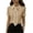 Khaki, variant on Short Sleeve Button Down Shirts for Women Contrast Piping Collared Blouse with Detachable Tie Solid Color Elegant Office Work Shirt Soft Breathable Casual Commuter Top