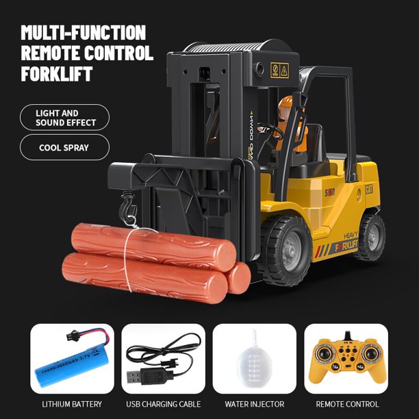 Excavadora con Control remoto para niños, vehículo de ingeniería de 2,4G, excavadora, Bulldozer, juguetes para niños, regalos de navidad