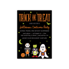 Personalized Halloween Invite - Trick or Treat - 5 x 7 Flat
