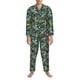 thumbnail image 3 of Fotbe Dinosaur Plays Soccer Pijama de Hombre con Estampado de Manga Larga, Conjunto de 2 Piezas, Ropa de Dormir Suave y Cómoda con Bolsillos-Large, 3 of 7