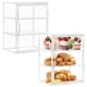 thumbnail image 1 of Vitrina para pasteles SANKEU 3 niveles ajustables transparente 2 unidades, 1 of 6