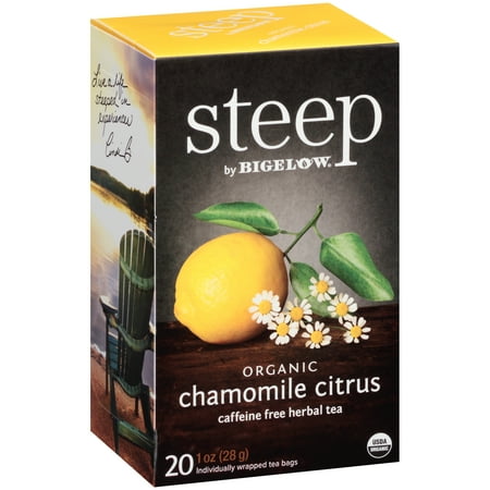 - (3 Boxes) Steep, Organic Chamomile Citrus, Tea Bags, 20 Ct
