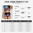 thumbnail image 5 of Logiee Gnome Independence Day Print Women's Biker Shorts,Workout Gym Shorts,Scrunch Shorts,Tummy Control Hidden Scrunch Running Yoga Shorts-Large, 5 of 8