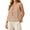 Pink, variant on Women's Bow Front Tie Tank Tops Pleated Top Sleeveless Cute Coquette Shirt Summer Vest Hot Pink M