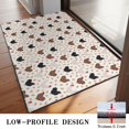 thumbnail image 3 of White Chicken Heart Pattern Door Rugs,Washable Non Slip Door Mats Indoor,Decorative Door Mats,Entry Mat Indoor for Entrance,Bedroom,Kitchen,Bathroom,20"x32", 3 of 6