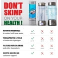 thumbnail image 3 of OCEMIDA Hydrogen Water Bottle Generator with 5000 PPB PEM Technology (White, Tritan), 3 of 8
