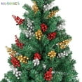 thumbnail image 4 of BadPiggies 36 Pack Glitter Berry Stems, 8 Inch Artificial Christmas Tree Picks Decoration Filler Ornaments DIY Xmas Wreath, 4 of 7