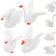 thumbnail image 1 of Décoration de Jardin Cygne en Résine Blanche pour Table 8 Pcs 1.8x1.3x0.8In, 1 of 9
