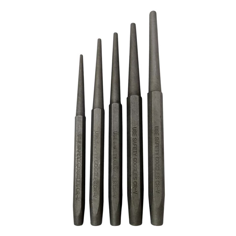WEDGE 5 Piece Metal Taper Punch Set TZ7705