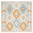 thumbnail image 4 of SAFAVIEH Kenya June Diamond Wool Area Rug, Gray/Ivory, 3' x 5', 4 of 7