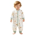thumbnail image 5 of Newborn Baby Cotton Bodysuit Long-Sleeve Unisex Babies Clothing Infant Baby Summer Long Sleeves Skirt 6-18 Months, 5 of 6
