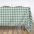 thumbnail image 2 of BalsaCircle 60" x 126" Gingham Checkered Polyester Tablecloth Green and White, 2 of 5
