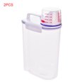 thumbnail image 1 of 2 Pieces Rice Container Cereal Grain cereal dispenser box Storage Box with Cap 2kg Moisture-proof Rice Plastic Dispenser, 1 of 8