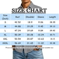 thumbnail image 3 of OIOLOYJM Shirts for Men Casual Cotton Button Down Shirts Summer Short Sleeve Lapel Relaxed Fit T-Shirts Dressy Holiday Outfits Blue 2XL, 3 of 5