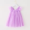 thumbnail image 4 of Taybagh Toddler Girl Dress Fly Sleeve Formal Wedding Guest Dress with Butterfly Wing Holiday Girl Clothes, 4 of 6