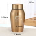 thumbnail image 3 of AJZIOJIRO Durable Dog Urn with Personalized Engraving Mini Stainless Steel Cremation Keepsake Urns for Ashes Small and Medium-Breed Dogs, 3 of 7