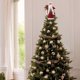 thumbnail image 5 of Decoraciones navideñas, adornos navideños, regalos de Navidad, estrella para la punta del árbol de Navidad, adornos navideños de poliéster, 5 of 6