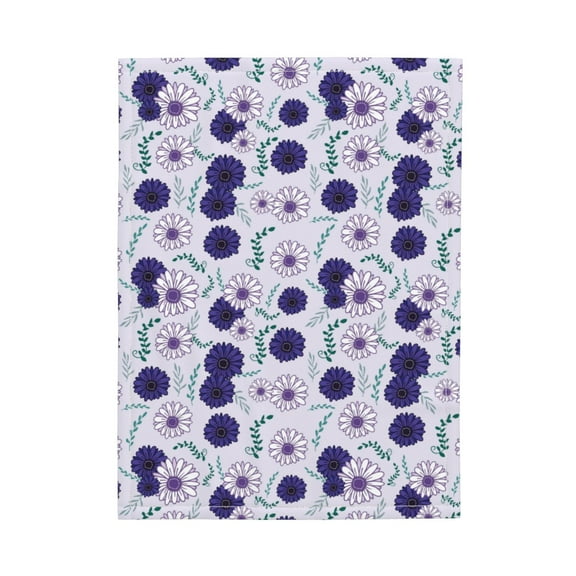 Picia Daisies Flowers Pattern Baby Soft Dot Blanket with Silky Satin Backing Baby Gifts for Boys and Girls (30" x 40")